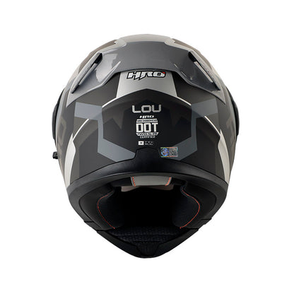 CASCO HRO HRO-3400DV LOU MATE NEGRO7 PLATA VISOR IRIDIUM