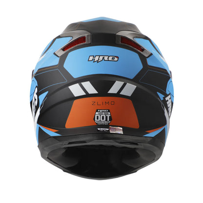 CASCO HRO HRO-508 ZLIMO MATE NEGRO NARANJA NEON