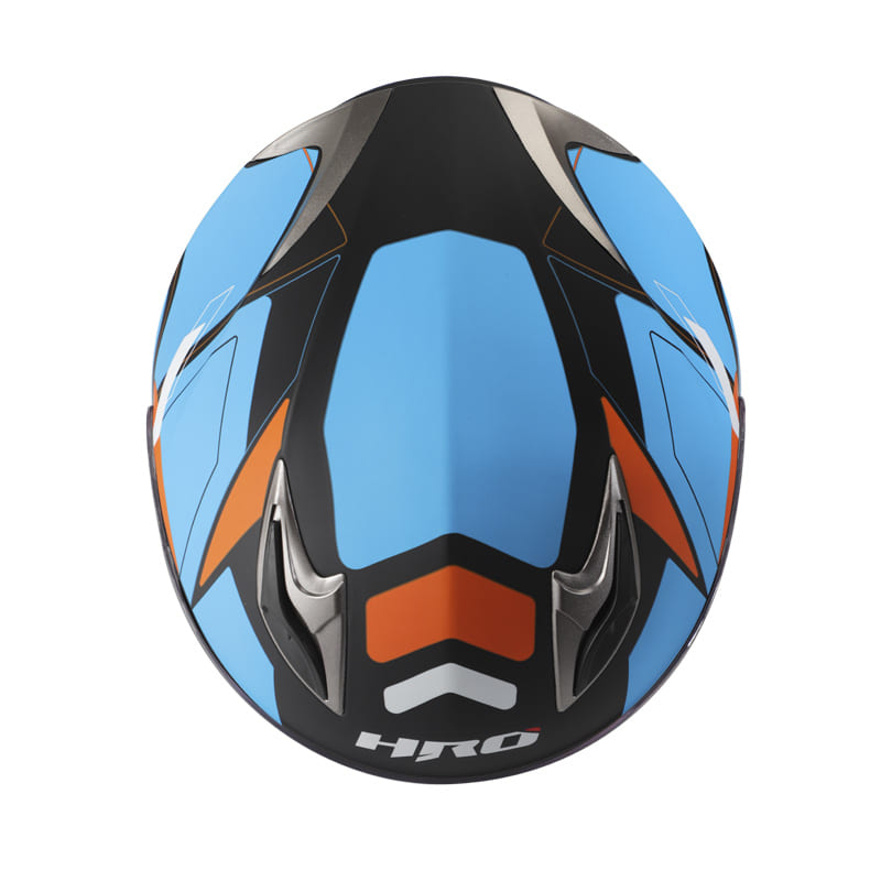 CASCO HRO HRO-508 ZLIMO MATE NEGRO NARANJA NEON