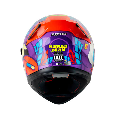 CASCO HRO HRO-514DV HAWARDIAN MORADO NARANJA NEON IRIDIUM
