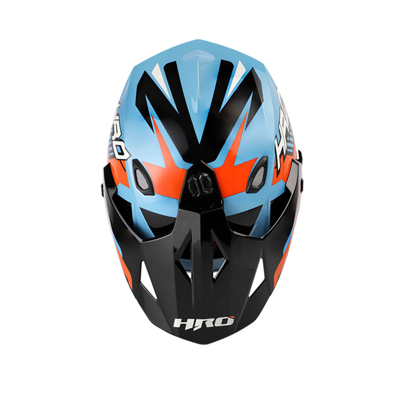 CASCO HRO HRO-MX330DV REBEN AZUL NARANJA NEON