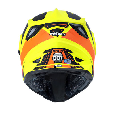 CASCO HRO HRO-MX330DV BOLD MATE AMARILLO NEON NARANJA NEON