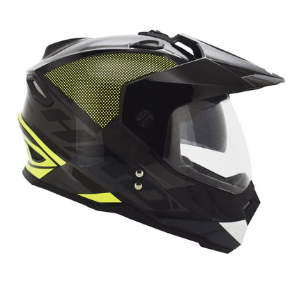 CASCO HRO HRO-MX330DV DOZER NEGRO AMARILLO NEON