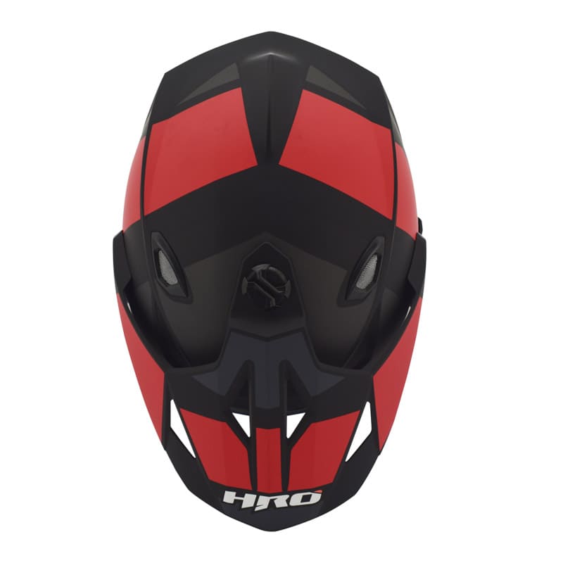 CASCO HRO HRO-MX330DV SKIT MATE NEGRO ROJO