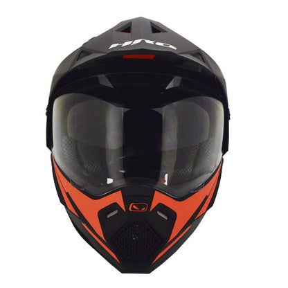 CASCO HRO HRO-MX330DV TRAP MATE NEGRO NARANJA NEON