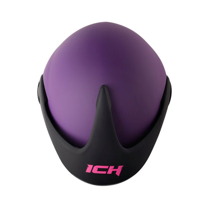 CASCO ICH ICH-205 SOLID MATE MORADO FUCSIA VISOR IRIDIUM AZUL
