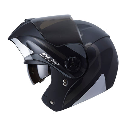 CASCO ICH ICH-3110DV REMAK MATE NEGRO GRIS VISOR HUMO
