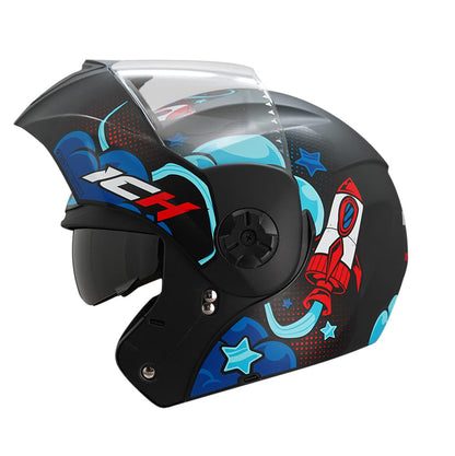 CASCO ICH ICH-3110S SPACE MATE NEGRO ROJO