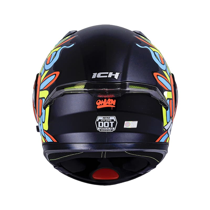 CASCO ICH ICH-3120DV OHAN MATE NEGRO NARANJA