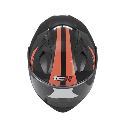 CASCO ICH ICH-3120DV WINGS NEGRO NARANJA NEON