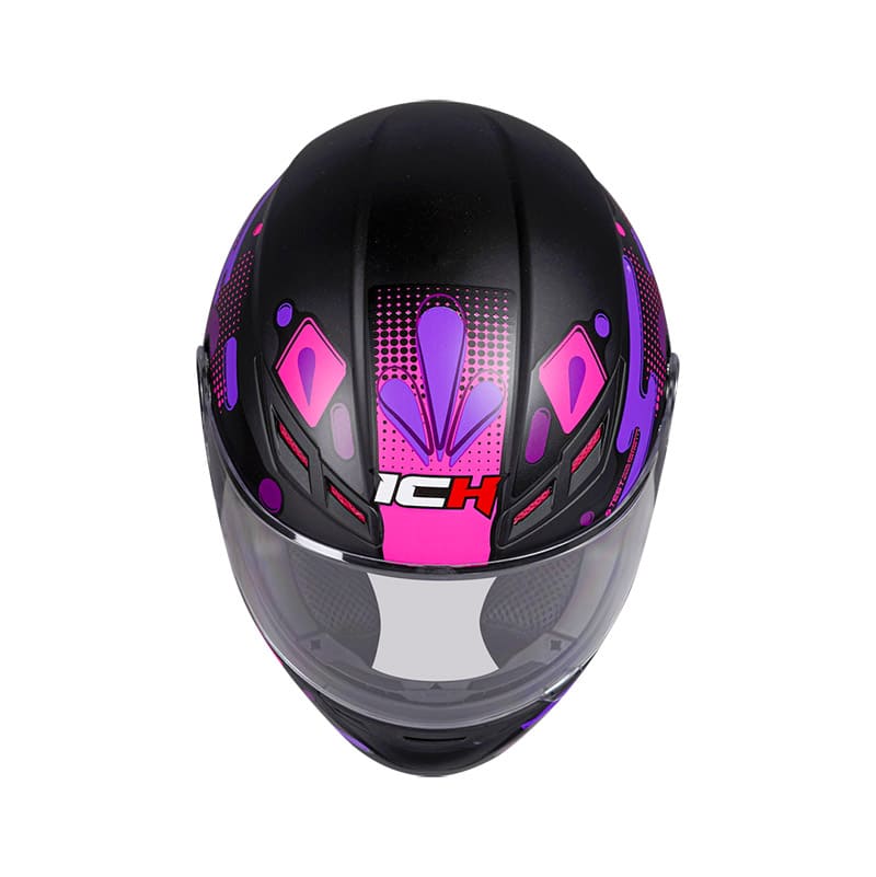 CASCO ICH ICH-501SP SUNFLOWER MATE NEGRO FUCSIA NEON