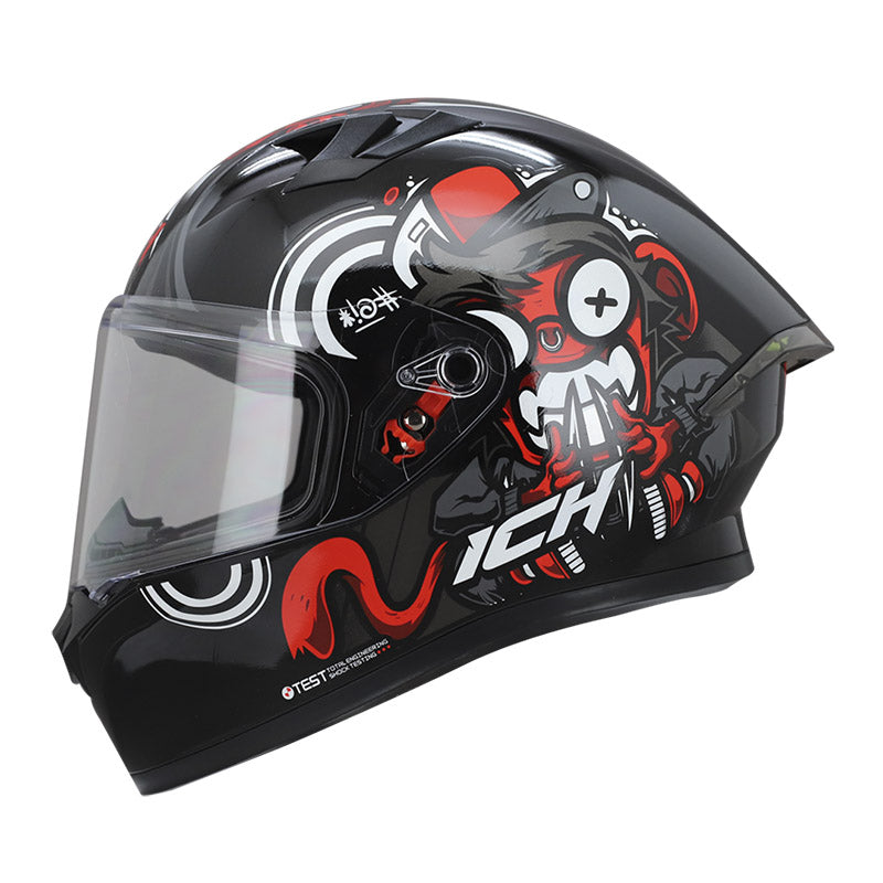 CASCO ICH ICH-503SP APEX MATE NEGRO ROJO