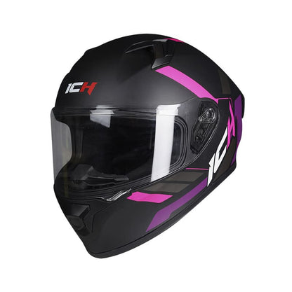 CASCO ICH ICH-503SP GEGGA MATE NEGRO FUCSIA NEON