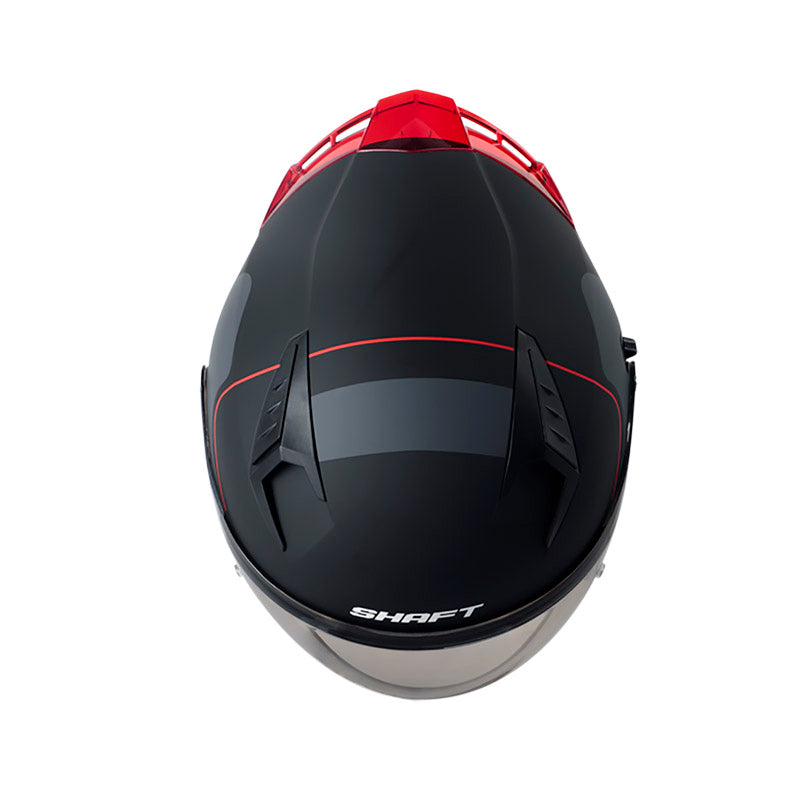 CASCO SHAFT SH-226SP FINE LINE NEGRO ROJO VISOR HUMO