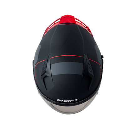 CASCO SHAFT SH-226SP FINE LINE NEGRO ROJO VISOR HUMO