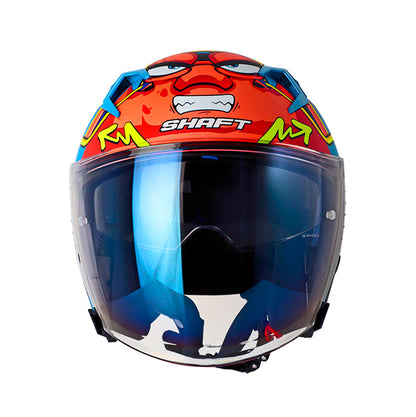 CASCO SHAFT SH-226SP TURBO MATE AZUL NARANJA NEON IRIDIUM