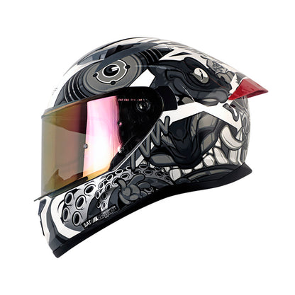 CASCO SHAFT SH-522SP COMIC MONSTER EVO BLANCO GRIS IRIDIUM