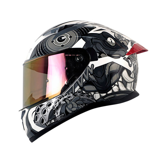 CASCO SHAFT SH-522SP COMIC MONSTER EVO BLANCO GRIS IRIDIUM
