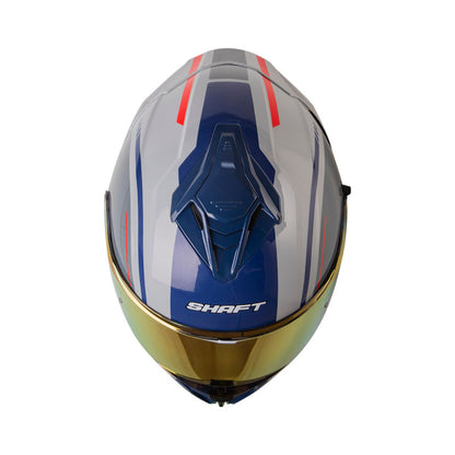 CASCO SHAFT SH-598GTR ADIV GRIS ROJO VISOR IRIDIUM ROJO