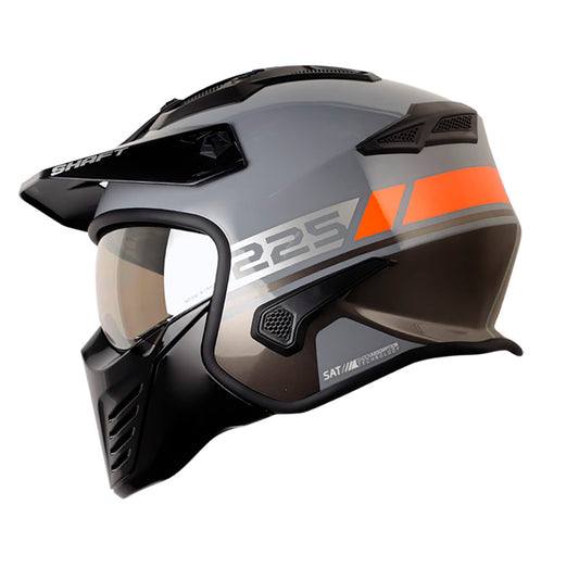 CASCO SHAFT SH-225 PILOT PRIME GRIS NARANJA NEON IRIDIUM