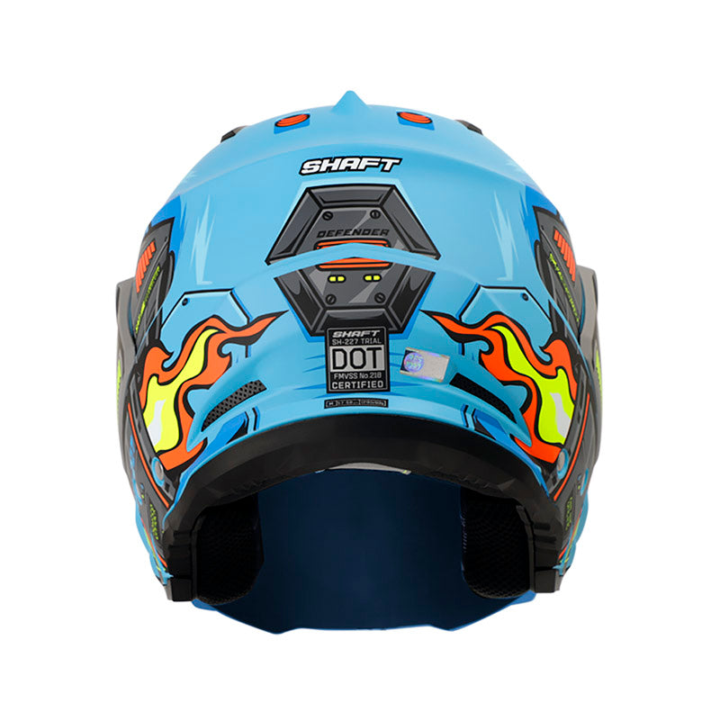 CASCO SHAFT SH-227 TRIAL DEFENDER MATE AZUL GRIS IRIDIUM