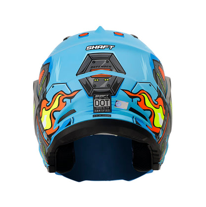CASCO SHAFT SH-227 TRIAL DEFENDER MATE AZUL GRIS IRIDIUM