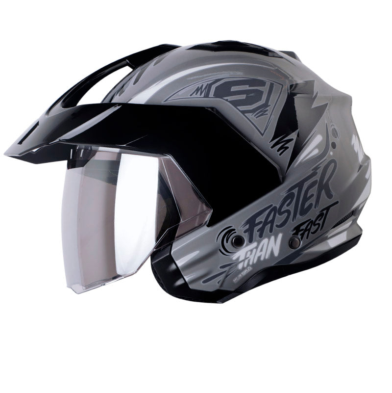 CASCO SHAFT SH-227 TRIAL SAME GRIS GRIS VISOR IRIDIUM