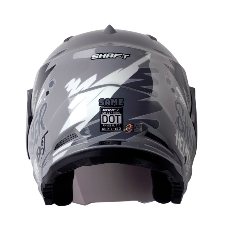 CASCO SHAFT SH-227 TRIAL SAME GRIS GRIS VISOR IRIDIUM