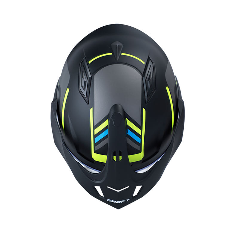 CASCO SHAFT SH-227 CICUTA MATE NEGRO AMARILLO NEON