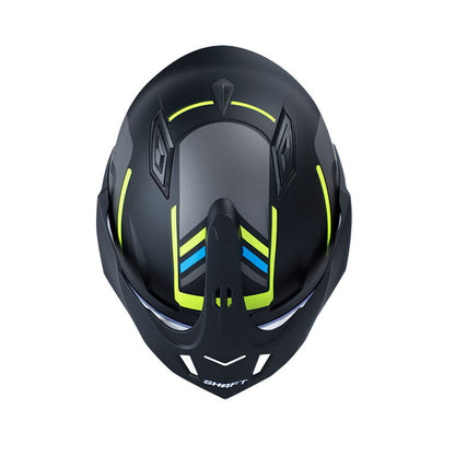 CASCO SHAFT SH-227 CICUTA MATE NEGRO AMARILLO NEON