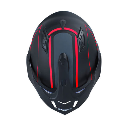 CASCO SHAFT SH-227 SHOCK MATE NEGRO ROJO