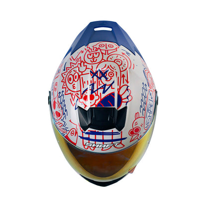 CASCO SHAFT SH-502SP PEEPS GRIS CLARO AZUL VISOR IRIDIUM