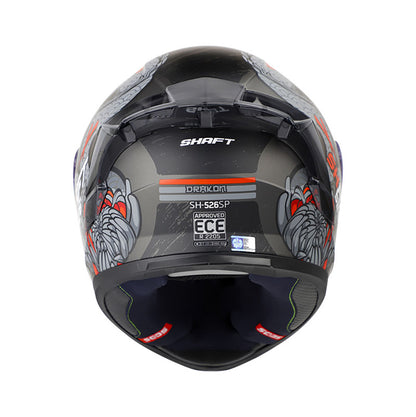 CASCO SHAFT SH-526SP DRAKON MATE NEGRO ROJO SM