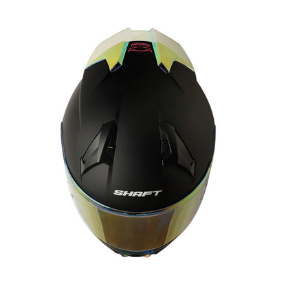 CASCO SHAFT SH-560 SOLID MATE NEGRO FUCISA VISOR IRIDIUM