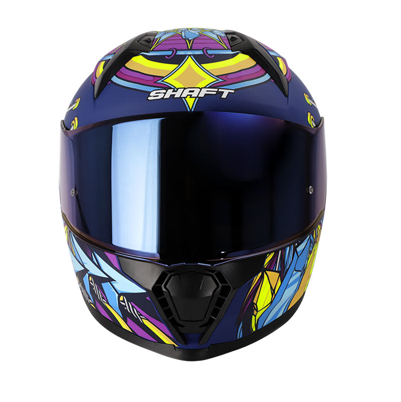CASCO SHAFT SH-560 DREAM CATCH AZUL MORADO VISOR IRIDIUM