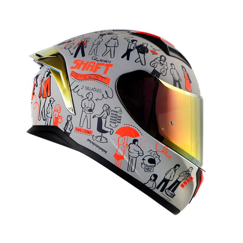 CASCO SHAFT SH-582SP EVO PEOPLE WALKING MATE GRIS ROJO