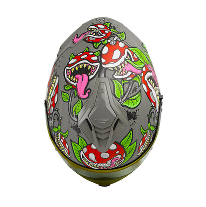 CASCO SHAFT SH-598GTR KILLER CREED II GRIS ROJO IRIDIUM