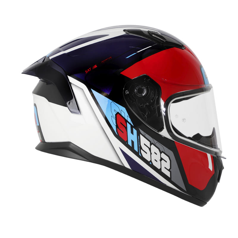 CASCO SHAFT SH-582SP ALFA AZUL NAVYY ROJO