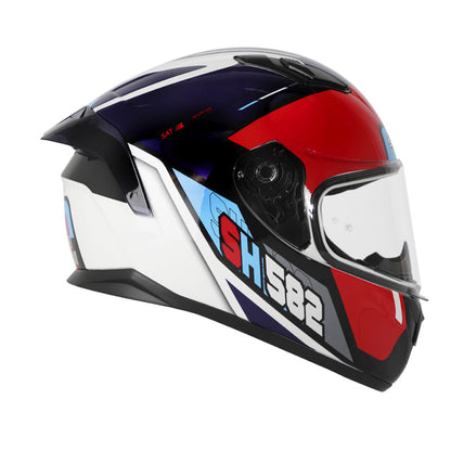 CASCO SHAFT SH-582SP ALFA AZUL NAVYY ROJO