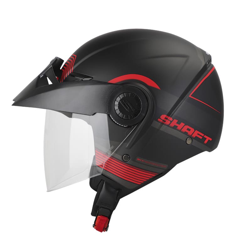 CASCO SHAFT SH-211 TONKA MATE NEGRO ROJO