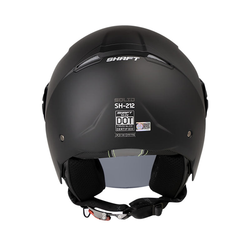 CASCO SHAFT SH-212 SOLID MATE NEGRO NEGRO VISOR HUMO
