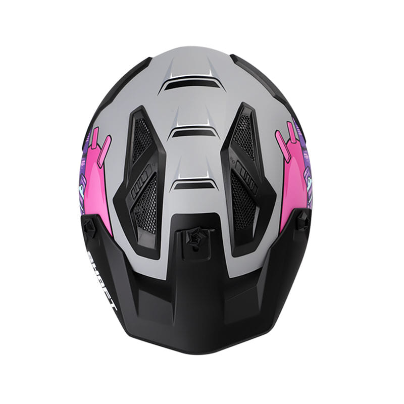 CASCO SHAFT SH-225 FIGHTER MATE GRIS MORADO VISOR IRIDIUM
