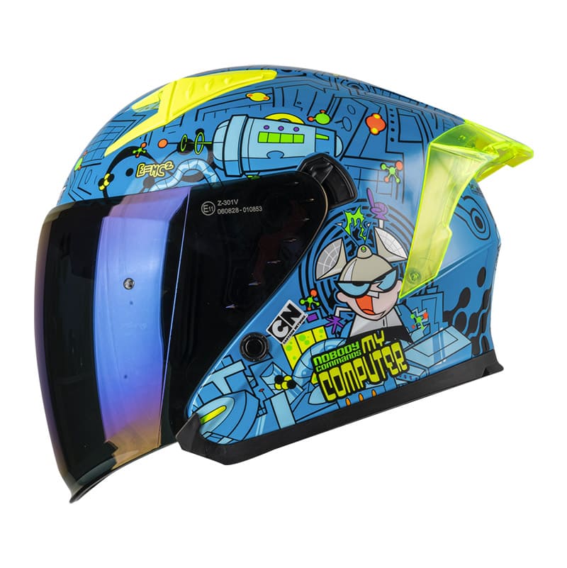 CASCO SHAFT SH-226SP DEXTER AZUL VISOR IRIDIUM AZUL