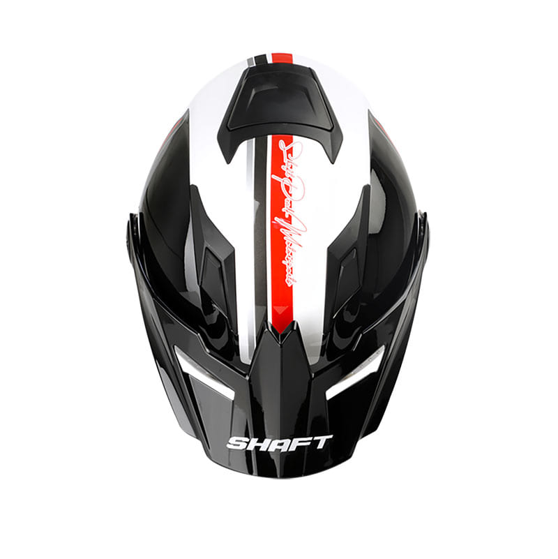 CASCO SHAFT SH-3700DV MOTORSPORTS BLANCO ROJO