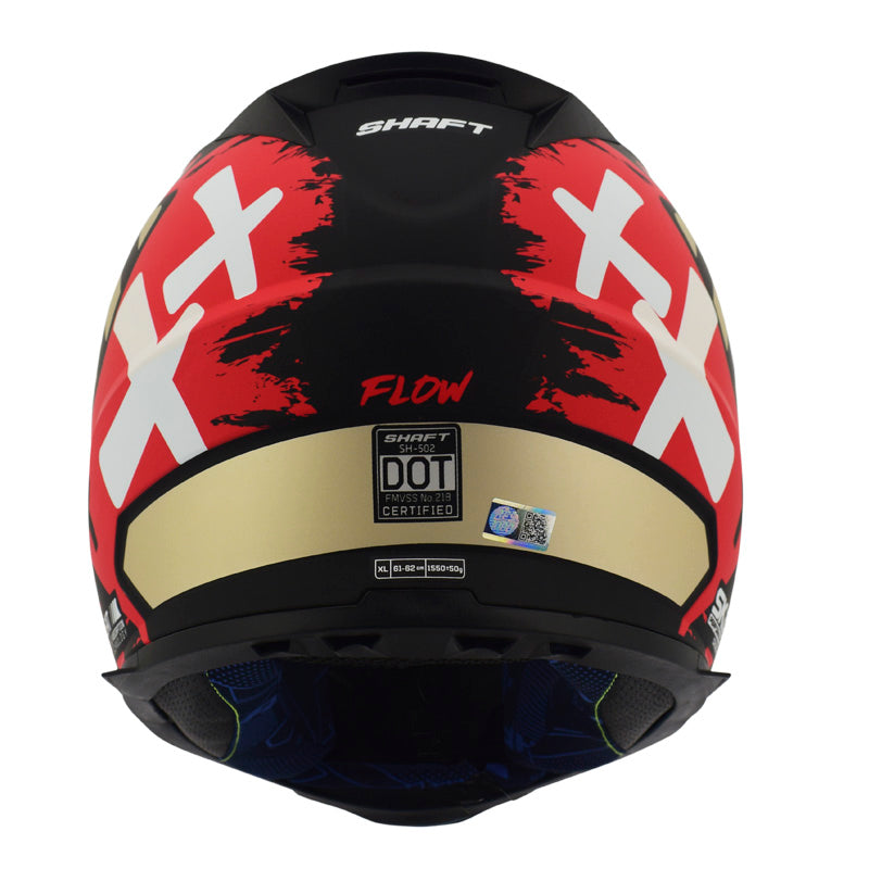 CASCO SHAFT SH-502 FLOW MATE NEGRO ROJO