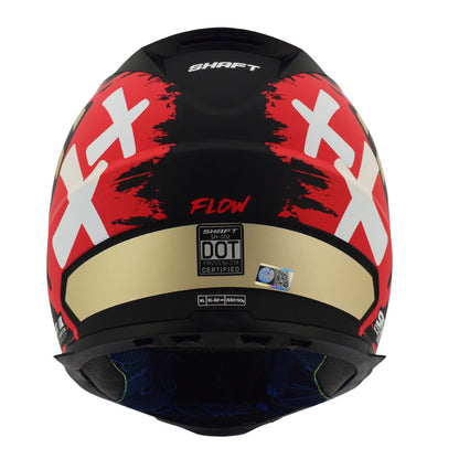 CASCO SHAFT SH-502 FLOW MATE NEGRO ROJO