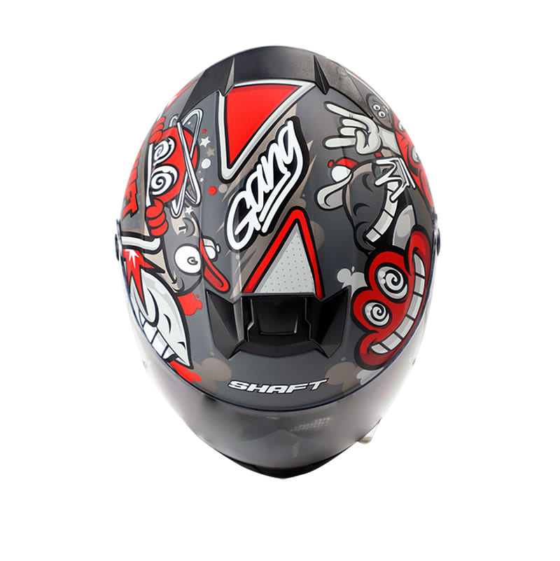 CASCO SHAFT SH-502 GANG MATE GRIS ROJO