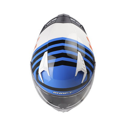 CASCO SHAFT SH-526SP TURBO BLANCO AZUL
