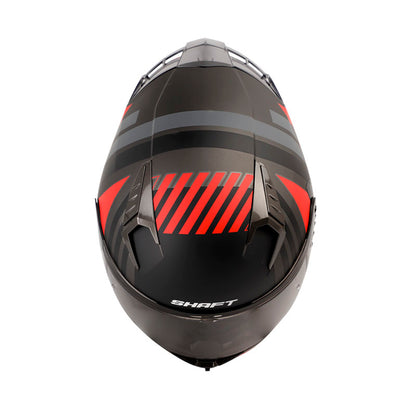 CASCO SHAFT SH-526SP VYPER MATE NEGRO ROJO VISOR HUMO