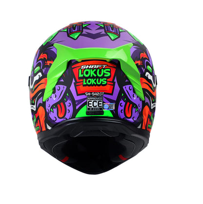CASCO SHAFT SH-542GT LOKUS MATE MORADO VERDE NEON